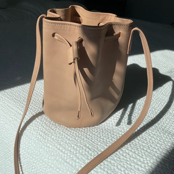 Pink Leather Primecut Bucket Bag - Picture 3 of 4